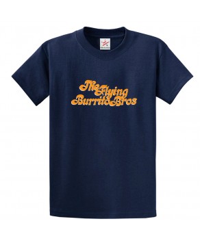 The Flying Burrito Bros Classic Unisex Kids and Adults T-Shirt for Rock Music Fans